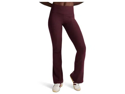 Beyond Yoga Spacedye Midrise Bootcut Pants In Burgundy