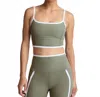 Beyond Yoga Spacedye New Moves High Cropped Tank Top In Sage In Multi