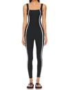 Beyond Yoga New Moves Square Neck Jumpsuit In Multi