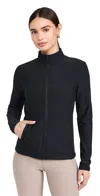 Beyond Yoga Spacedye On The Go Mock Neck Jacket Darkest Night In Darkest Night