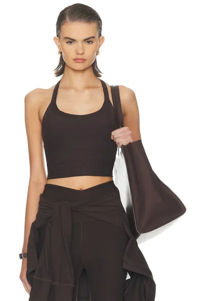 Beyond Yoga Spacedye On The Up Cropped Tank In Brown