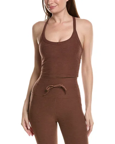 Beyond Yoga Spacedye On The Up Cropped Tank In Brown