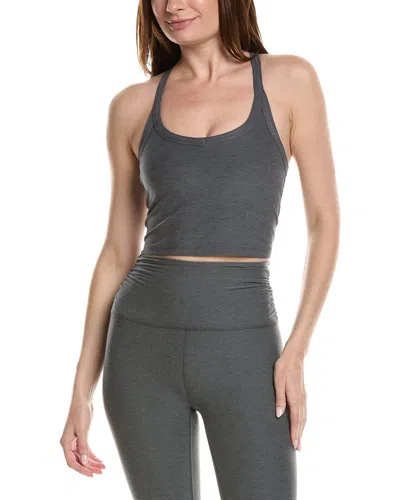 Beyond Yoga Spacedye On The Up Cropped Tank In Gray
