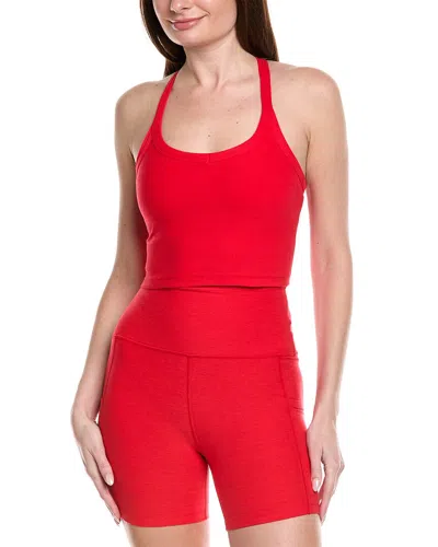 Beyond Yoga Spacedye Forever Waist Length Tank In Red