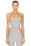 Beyond Yoga Spacedye Slim Racerback Cropped Tank Silver Mist