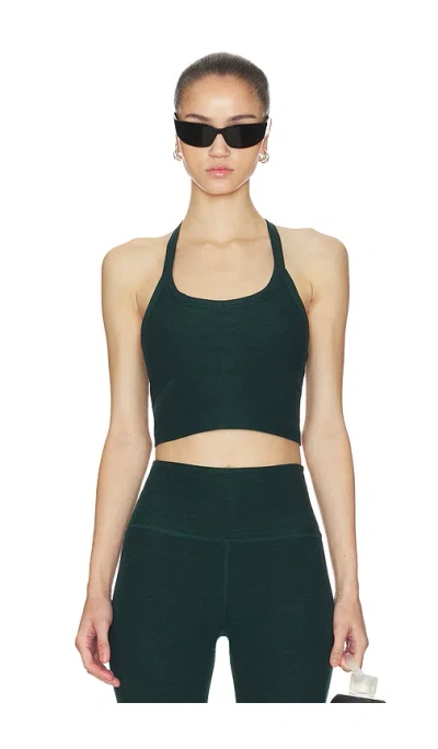 Beyond Yoga Spacedye On The Up Cropped Tank Top In Green