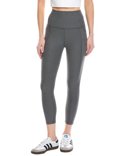 Beyond Yoga Spacedye Out Of Pocket High Waisted Capri Legging In Gray
