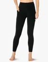 Beyond Yoga Spacedye Out Of Pocket High Waisted Midi Legging In Darkest Night In Multi