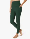 BEYOND YOGA SPACEDYE OUT OF POCKET HIGH WAISTED MIDI LEGGING IN FOREST GREEN PINE