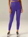 BEYOND YOGA SPACEDYE OUT OF POCKET HIGH WAISTED MIDI LEGGING IN ULTRA VIOLET HEATHER