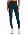 Beyond Yoga Spacedye Out Of Pocket High Waisted Midi Legging In Midnight Green Heather