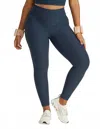 Beyond Yoga Spacedye Out Of Pocket High Waisted Midi Leggings In Nocturnal Navy