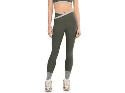 Beyond Yoga Spacedye Outlines High Waisted Midi Leggings In Gray
