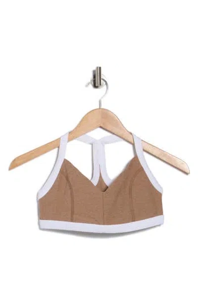 Beyond Yoga Spacedye Outlines Sports Bra In Brown