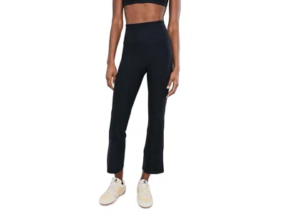 Beyond Yoga Spacedye Pintuck Kick Flare High Waisted Pants In Black