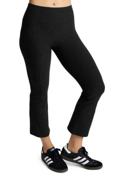 Beyond Yoga Spacedye Pintuck Kick Flare Pants In Black