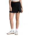 Beyond Yoga Spacedye Points Crossover Skirt In Darkest Night In Black