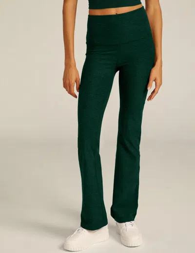 Beyond Yoga Spacedye Practice High Waisted Bootcut Pant In Green