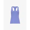 Beyond Yoga Womens Indigo Heather Spacedye Racerbac Kstretch-jersey Top