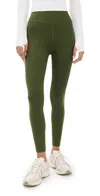 Beyond Yoga Spacedye Ready Midi Leggings Army Green Heather In Green