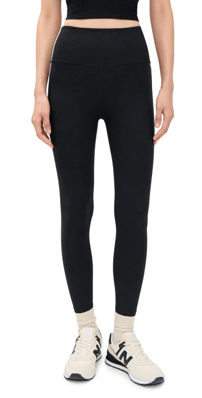 Beyond Yoga Spacedye Ready Midi Leggings Darkest Night In Black