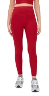Beyond Yoga Spacedye Ready Midi Leggings Holly Red Heather In Red