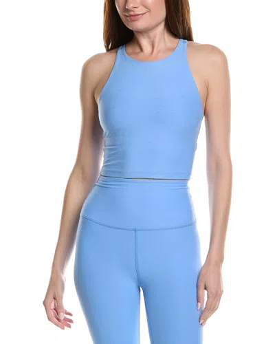 Beyond Yoga Spacedye Refocus Cropped Tank In Blue