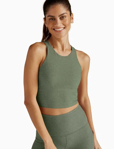 Beyond Yoga Spacedye Refocus Cropped Tank In Green