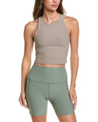Beyond Yoga Spacedye Refocus Cropped Tank In Gray