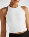 Beyond Yoga Spacedye Refocus Cropped Tank Top In White