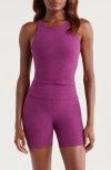 Beyond Yoga Spacedye Refocus Racerback Crop Tank In Pink