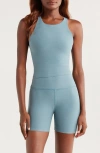 Beyond Yoga Spacedye Refocus Racerback Crop Tank In Blue