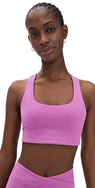 Beyond Yoga Spacedye Simplicity Bra 2.0 Fun Fuchsia Heather In Purple