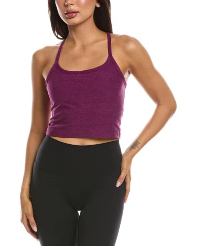 Beyond Yoga Spacedye Slim Racerback Bra In Purple