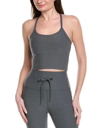 Beyond Yoga Spacedye Slim Racerback Bra In Gray