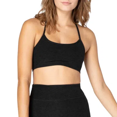 Beyond Yoga Spacedye Slim Racerback Medium Support Bra In Black