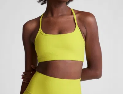 Beyond Yoga Spacedye Slim Racerback Bra In Yellow