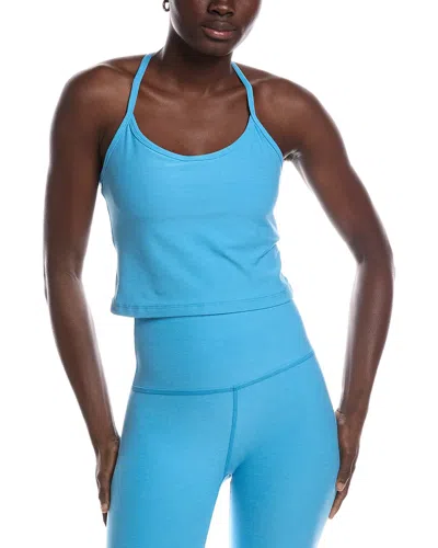 Beyond Yoga Spacedye Slim Racerback Crop Top In Blue