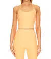 Beyond Yoga Spacedye Slim Racerback Cropped Tank In Marmalade Heather In Multi