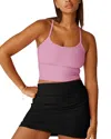 Beyond Yoga Spacedye Slim Racerback Cropped Tank In Pink Haze In Pink Haze