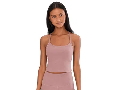 Beyond Yoga Spacedye Slim Racerback Cropped Tank Top In Pink