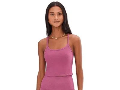 Beyond Yoga Spacedye Slim Racerback Cropped Tank Top In Pink