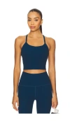 Beyond Yoga Spacedye Slim Racerback Cropped Tank Top In Blue