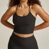 Beyond Yoga Spacedye Slim Racerback Cropped Tank Top In Darkest Night In Multi