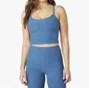 Beyond Yoga Spacedye Slim Racerback Cropped Tank Top In Gulf Stream-oceana In Blue