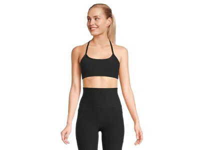Beyond Yoga Spacedye Slim Racerback Medium Support Bra In Black