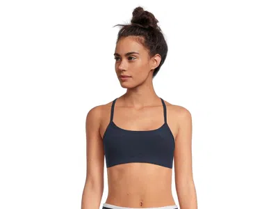 Beyond Yoga Spacedye Slim Racerback Medium Support Bra In Blue