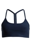 Beyond Yoga Spacedye Slim Racerback Sports Bra In Nocturnal Navy