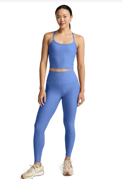 Beyond Yoga Spacedye Slim Racerback Tank In Wildflower Blue Heather