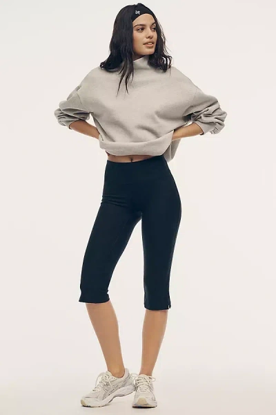 Beyond Yoga Spacedye Slit Pedal Pusher Leggings In Blue